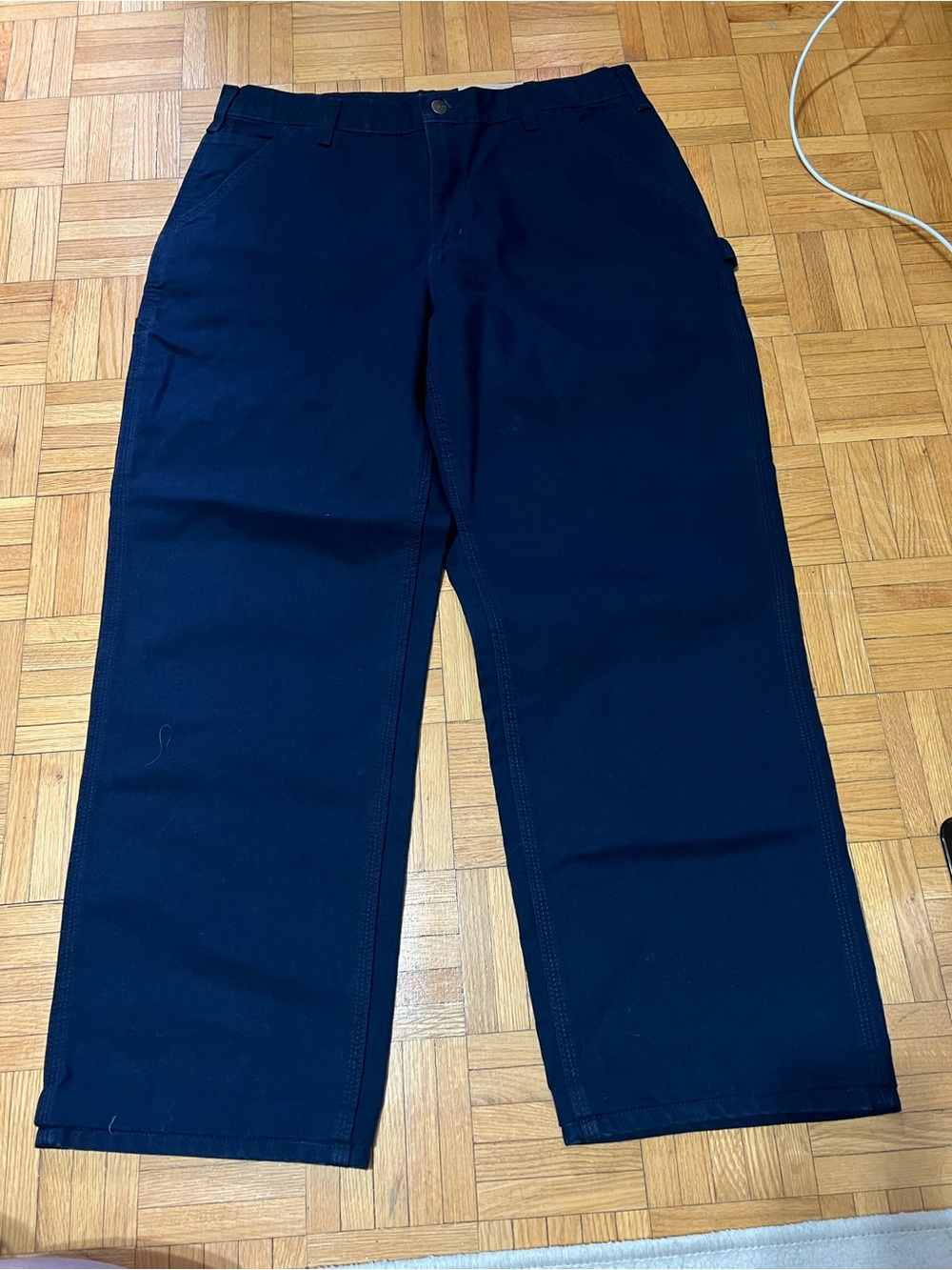 Carhartt washed duck work dungaree pant